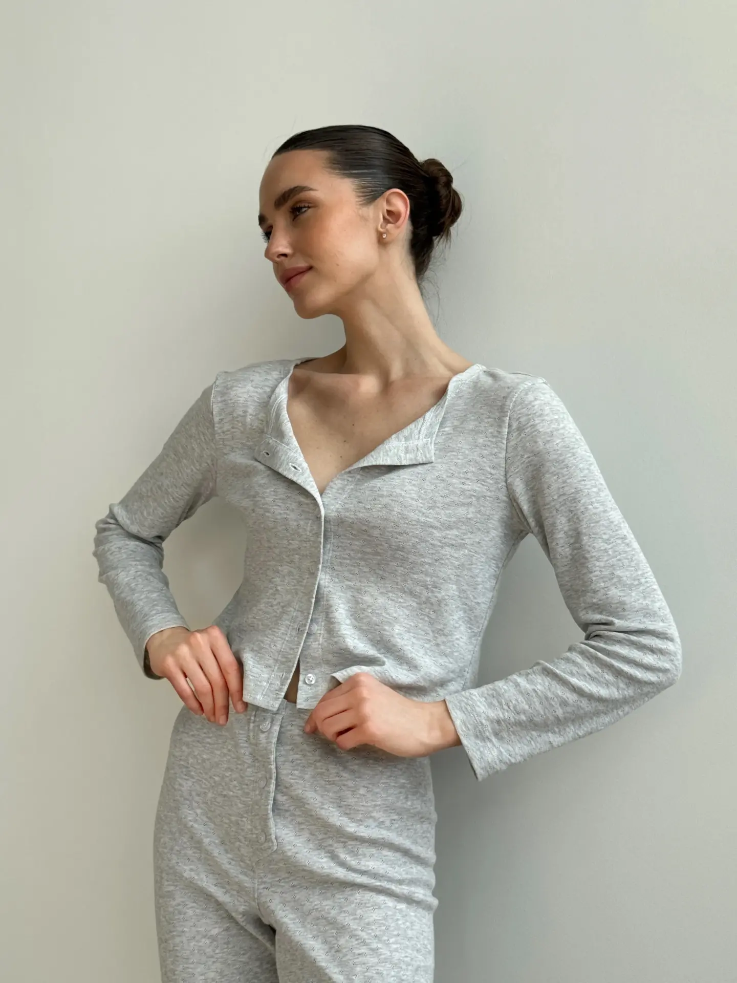 Rybana longsleeve szary