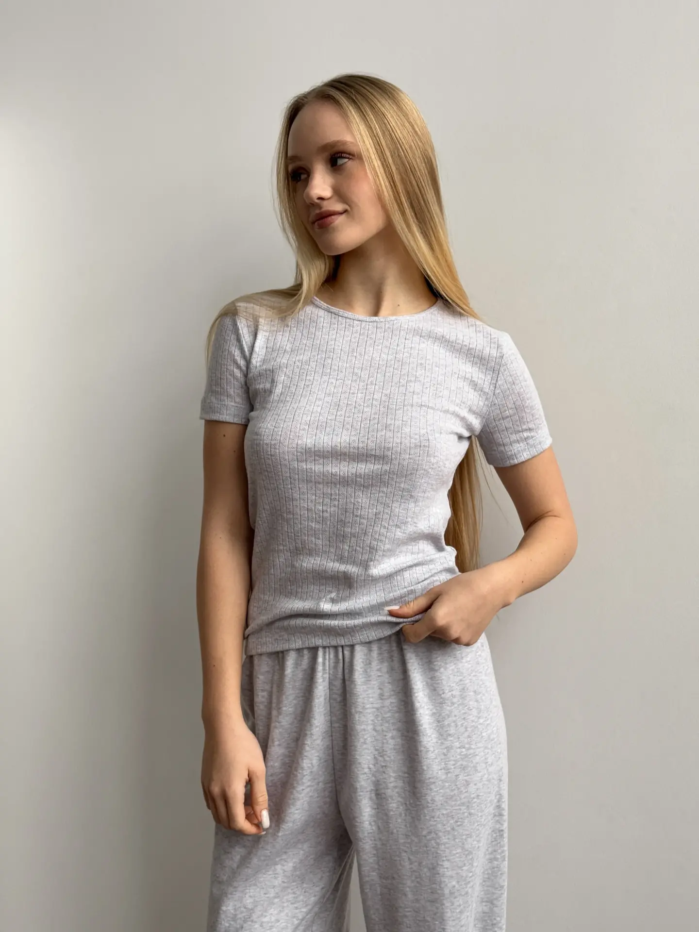 Rybana koszulka szara